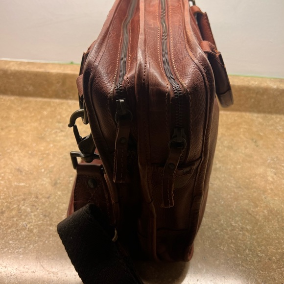 HANK LEATHER SATCHEL-COGNAC-EXCELLENT CONDITION - Picture 11 of 15